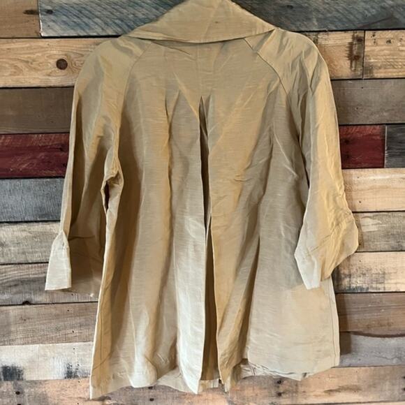 Lafayette 148 New York Tan Jacket With Belt Size 2 - Picture 3 of 14